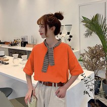 t셔츠 0년 여름 커플 여성의류 인싸템 반팔 와이드 루즈핏 상의 유행 트렌드 452472272