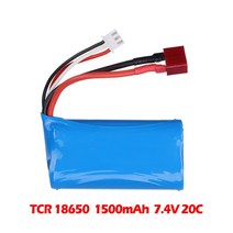 프리미엄 7.4V 3000mAh 2S 18650 리튬 배터리 Udi U12A Syma S033g Q1 H100 H101 H102 FT009 RC 보트 모델, 04 7.4V 1500mAh T_01 7.4 볼트
