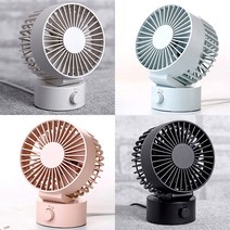 윈드몬 탁상선풍기 1+1 저소음 탁상용 휴대용 USB 미니 선풍기, 03. 탁상용선풍기 핑크1개 화이트1개