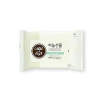 하늘선물 휴대용 유아 물티슈 가정 아기 10매, 포커스온 위메프 본상품선택