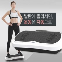굿프렌드 진동운동 쉐이크보드 음파운동기 실내 홈트 덜덜이, 색상:DQ-004 화이트색상