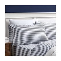 Nautica - Percale 컬렉션 - 침대 시트 세트 - 100% 면 산뜻하고 시원하고 가볍고 습기를 흡수하는 침구 퀸 Coleridge 차콜, 여왕_콜리지 차콜