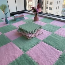 겨울카페트 겨울 매트 털융 폼패드 용매트 카페트 바닥매트 거실 병접연결 다다미