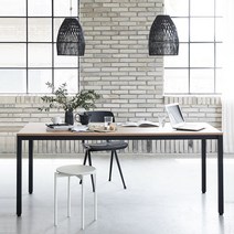 [두닷] 콰트로 2008G 2인용 데스크, 블랙오크:에어화이트