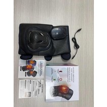 열 치료 무릎 마사지 통증 완화 관절 중괄호 지원 진동 고주파 발 휴식 도구, 01 Black