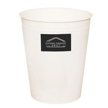 LYV243760코스트쓰레기통휴지통 크림 뚜껑X 5.5L 오픈형 생활창고 초파리쓰레기통날파리