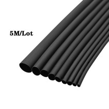 열수축 튜브 슬리브 랩 와이어 DIY 커넥터 수리 5 m 2:1 검정 빨강 녹색 파랑 3 4 직경, 06 Blue_06 6mm