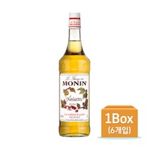 [모닌] 헤이즐넛 시럽 1L (6개1박스), 단품
