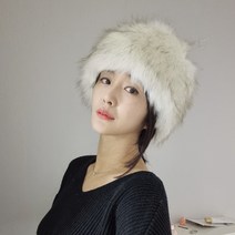 메텔모자 페이크 인조 퍼 방한 모자