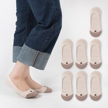 시너싹스 여성용 아기자기한 더블밴드 달콤아이스 덧신 안벗겨지는 양말 8켤레