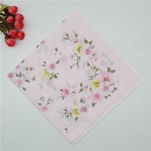 라이팡팡 5줄 우편 여성 순면 손수건 얇은 프린트 면 100% 손수건 정갈한 땀 흡입 고급스러움