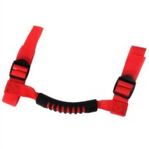 암레스트 콘솔박스 4x 4wd 팔걸이 상단 그랩 핸들 그립 바 풀링 탭 롤 마운트 랭글러 CJ TJ JK JL 스포츠 사하라 루비콘, Red