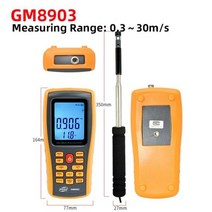측정 측정기 풍속 풍량계 풍량 GM8903 풍속계 문제 핫 와이어 게이지 온도 USB 인터페이스, CHINA