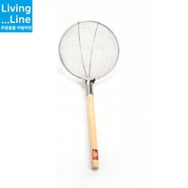 KT 업소용 스텐 건지기 뜰채 나무손잡이 걸음망 튀김 면국수 건지개 걸음망 채망 채반 면건지기 야채건지기 국수뜰채 뜰망 튀김건지기 국수망 야채망 튀김망, 스텐영업용건지기_5호[23]-B망