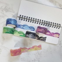 별구름깊은밤 다이컷마스킹테이프, 블루