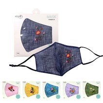 미도규방 여름용 모시 마스크 필터교체형, 색상랜덤