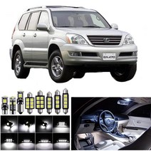 18개 LED 렉서스 GX470 2003-2009 LED지도 빛 돔 의례 STYLINGLICENSE 플레이트 트렁크 라이트, 흰색
