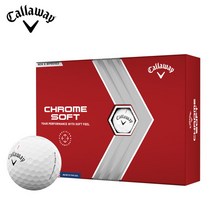 [캘러웨이골프] [캘러웨이코리아정품] 2022 크롬소프트 / CHROME SOFT 골프볼, 전체색:화이트