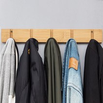 비지홈 벽 소품걸이 옷걸이 도어 행거 벽옷걸이 후크, 모던 도어헹거, 우드 컬러 후크5개