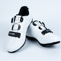 라르고 SPEED 평페달 신발 스피닝 자전거 MTB 로드 와이드 클릿 슈즈 느낌, 41(260mm), 화이트(VT-01)