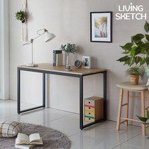 [리빙스케치]루칼 1200 책상 테이블 네츄럴 국내제작 컴퓨터 학생용 제주도 배송협의, 1200 멀바우