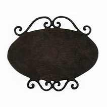 제일컴퍼니 실내 실외 엔틱 고풍 인테리어 황동 주물 타원형 간판