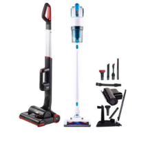지웰 무선 청소기 세트형 블랙레드 VENTUS-ST-9500 + 무선 진공 청소기 화이트 GCOP-9100 + 침구브러쉬, 3종, 1세트