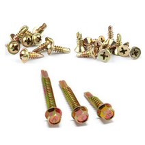 직결피스 양날나사 접시 와샤 육각 머리 13mm 16mm 19mm 25mm 32mm 38mm 50mm 65mm 75mm 100mm, 직결피스(육각머리), #14x65(100개)1봉지