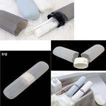 심플 휴대용 칫솔케이스 투명 치솔통, 파랑