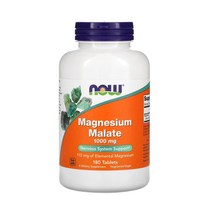 나우푸드 마그네슘 말레이트 1000mg 타블렛, 180정, 1개