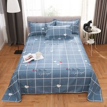 라지킹침대 퀸 킹 침대 플랫 시트 Comefortable 서리로 덥은 기숙사 청소년 매트리스 커버 일반 침구 Bedsheet, [04] 230cmX250cm, [04] 4
