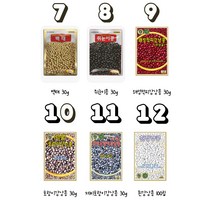 강낭콩 완두콩 작두콩 서리태콩 콩 씨 콩 씨앗 잡곡씨앗, 9.왜성적피강낭콩 30g KS종묘