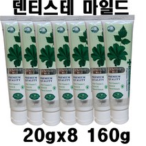 덴티스테 마일드 나이트타임 튜브 치약 20g 8개 총 160g