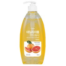 오릭스 물비누 디스펜서 거품비누 4.1리터 대용량리필 손세정제 핸드워시, 1.오릭스 물비누 거품비누, 3.오릭스 펌프식물비누500ml(자몽향)