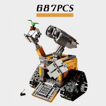 호환 테크닉 중국레고 픽사 벽 E 687PCS 공간 로봇 피규어 기술 빌딩 블록 벽돌 장난감 아이 생일 선물, 687PCS-No-Box