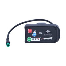 리튬 접이식 펫바이크 전동 출퇴근용 전기 자전거 디스플레이 SM/방수 커넥터 KT-LED880 36V 48V LED 화면, 01 Waterproof Connector, 한개옵션1