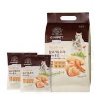 지니펫 홍삼함유 밸런스업 더캣 닭고기&오리1kg 사료50gx12봉