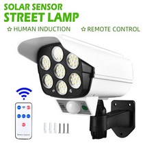 태양광CCTV 무선태양광cctv 무선cctv Wifi태양광 배터리cctv 태양광무선카메라 야외 태양 조명 보안 더미 카메라 motion 감지기 77 led 빛 태양 램프 3 벽, 야외 태양광 조명