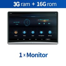13.3 인치 안드로이드 10.0 4GB + 64GB 차량용 헤드레스트 모니터 4K 1080P 터치스크린 와이파이 블루투스 USB SD HDMI FM 미러링 연결 미라캐스트, 13.3inch 1pcs
