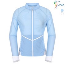 LPGA 여성 밑단 배색 져지 윈드 브레이커 L191WB706P