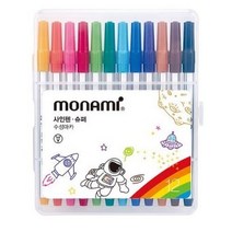 모나미 사인펜 슈퍼, 12색, 6개
