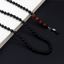 천연마노 아게이트 준보석 6mm 비즈 안경줄 염주