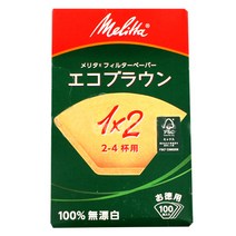 메리타 아로마 무표백 여과지 1X2 100매 2 4인용