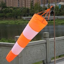 바람자루 윈드삭 풍향기 흰색과 빨간색 형광 방수 양말 방수 weathervane 가방 날씨 가방, 150cm