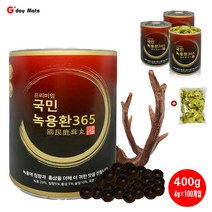 녹용 홍삼 환 프리미엄 4g X 100환, 400g*1통 100개입, 1개