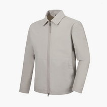 코오롱스포츠 남성 라이프스타일 셔츠 자켓 라이트베이지 다운카라 경량 나일론 점퍼 TLJJM22521LBE