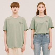 잠뱅이 유니 백레터링 반팔 TS 올리브그린 AK7WTS91-OG