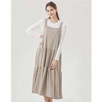 데일리 오버핏 캉캉 나시 롱 원피스 (S32OP05)