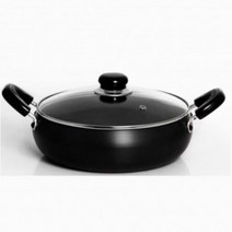 SPI305889눌러붙지 않는 유리뚜껑 전골냄비 24cm 전골냄비솥, 단일옵션