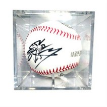 0 sim [ sim]야구공 전시 케이스/디스플레이/투명 큐브/싸인볼/사인볼/장식/야구/용품/장식대/아크릴, 1개, 야구공 전시 투명케이스
